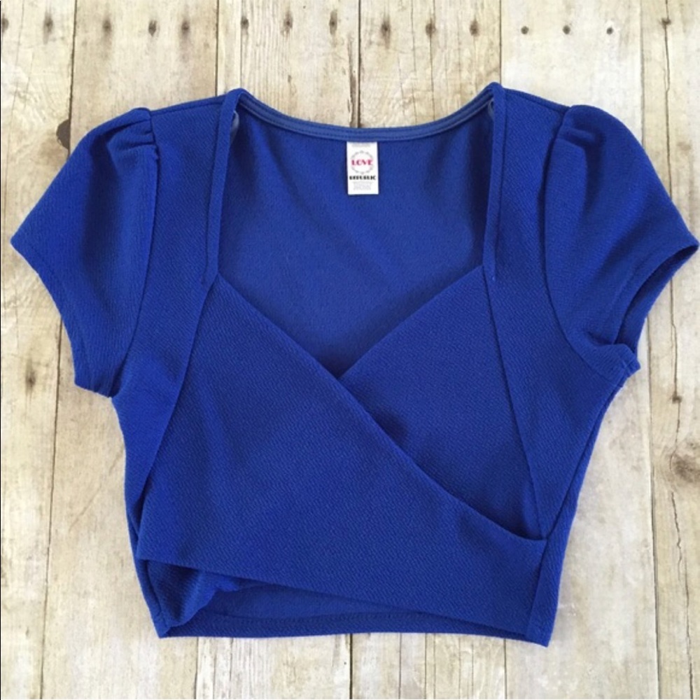 Blue Crop Top - Picture 2 of 6